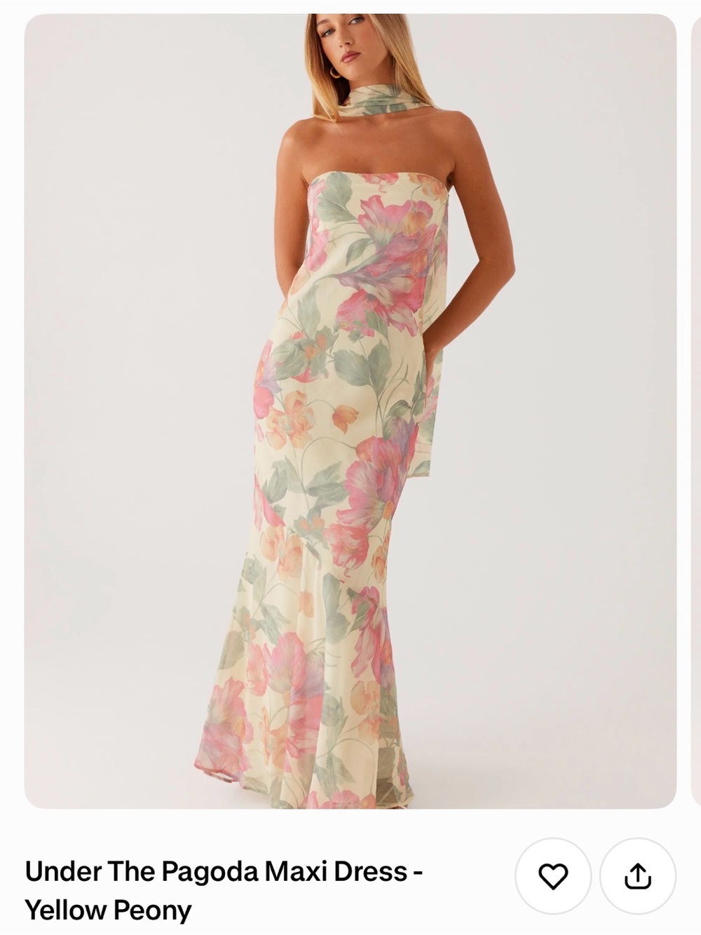 Under the Pagoda pepper mayo maxi dress